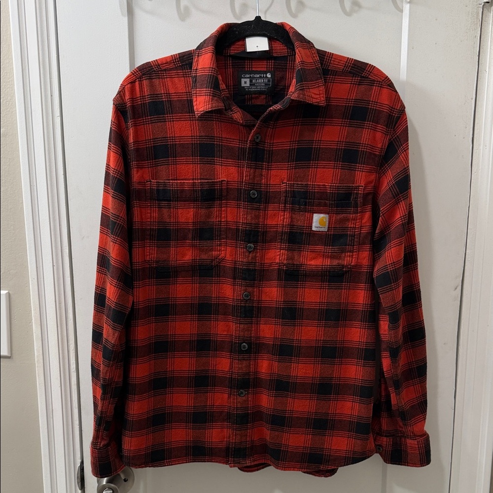 Carhartt Red & Black Plaid Workshirt